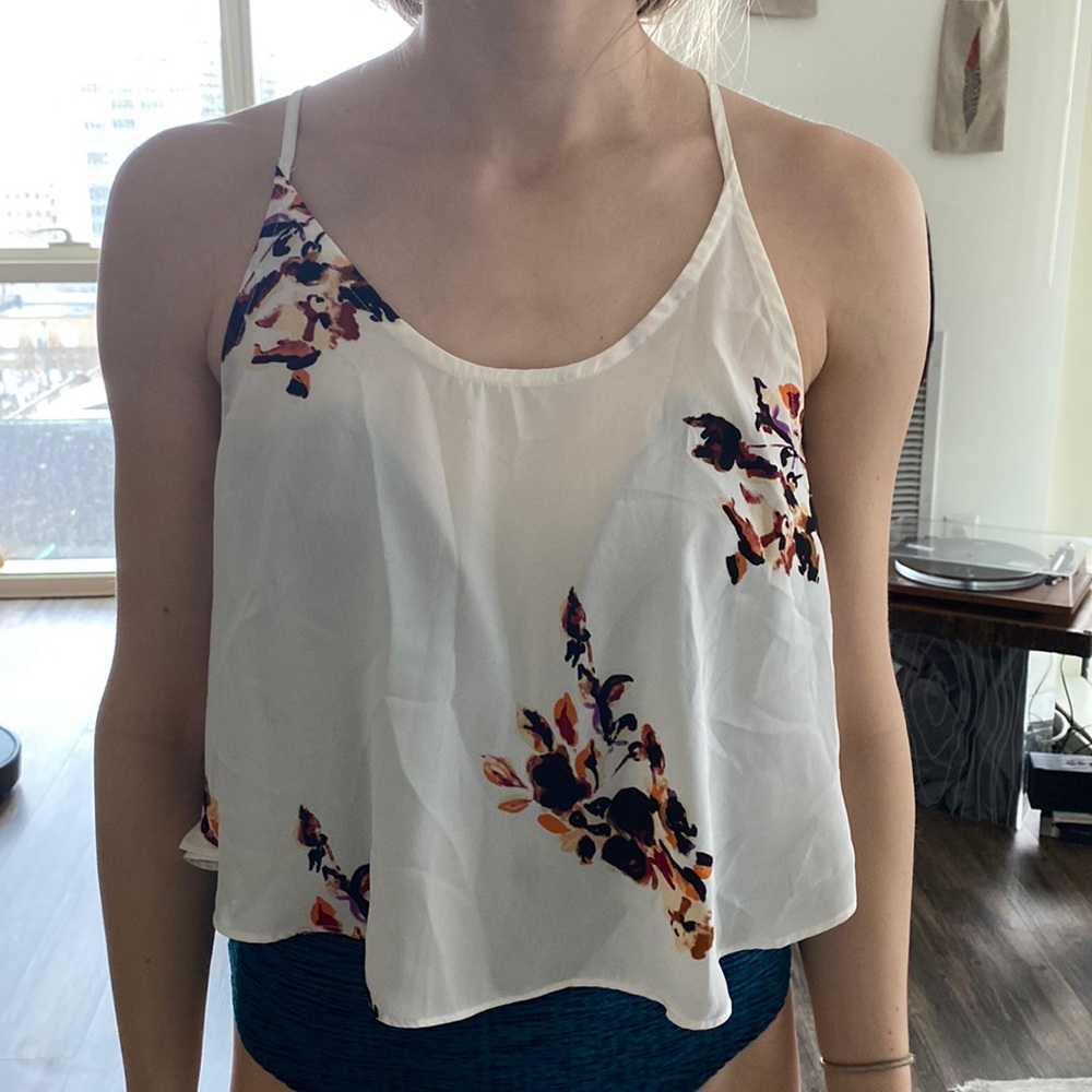 Open back crop top swing